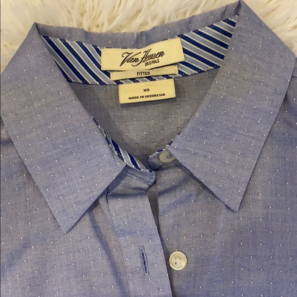 VanHeusen Fitted Shirt Size XS - Picture 3 of 4